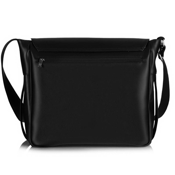 Torba na laptopa męska z eko skóry Tizano E3 czarna