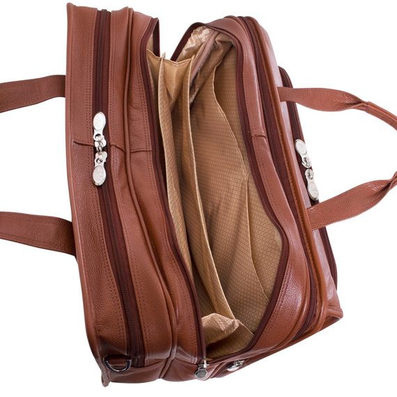 Torba na kółkach 2w1 męska McKlein West Town brązowa