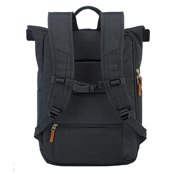Plecak na laptopa z poliestru Travelite Basics grafitowy