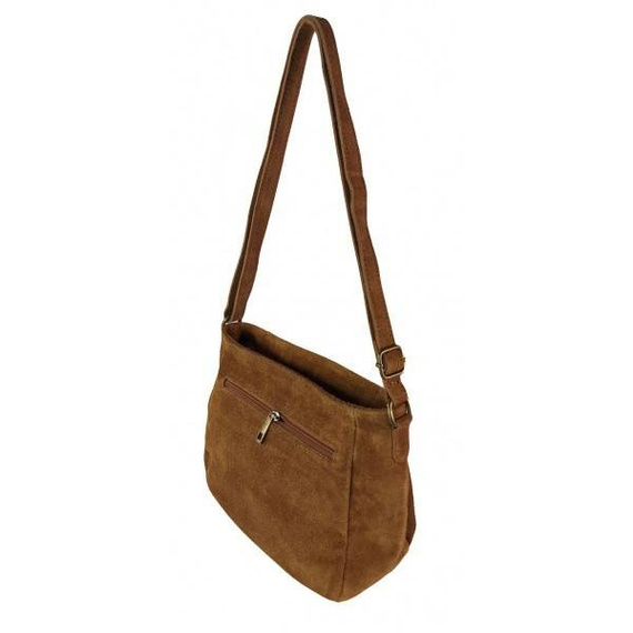 Listonoszka damska zamszowa Vera Pelle VPA514C camel