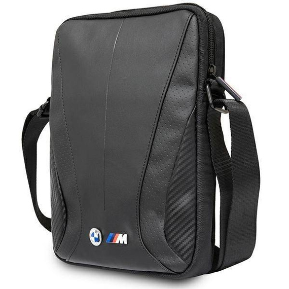 Torba męska z eko skóry BMW Perforated czarna