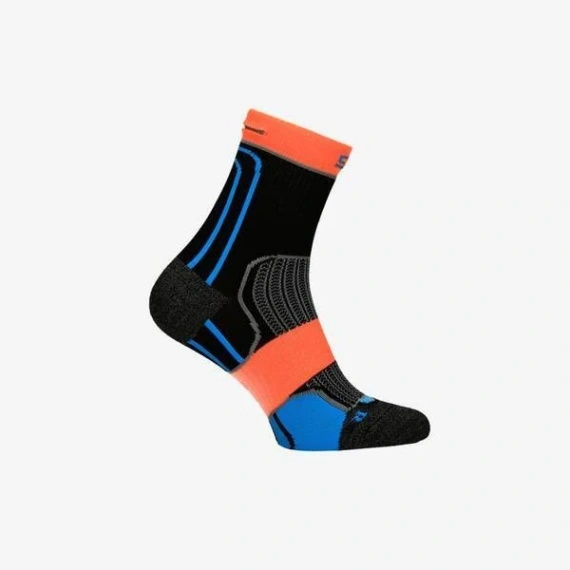Skarpety termoaktywne na rower czarno-pomarańczowe SOCKS BIKE rozm. 42/44