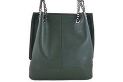 Torebka damska shopper Barberini's 810-42 ciemnozielona