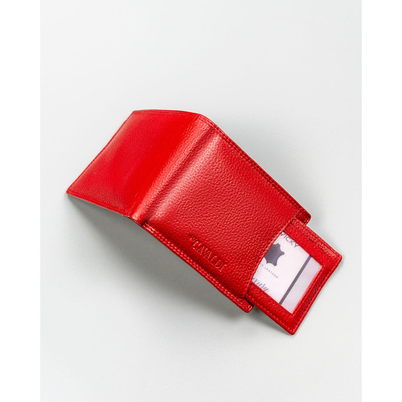 Etui na karty skórzane 4U Cavaldi CW1012-NDM czerwone