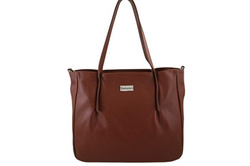 Torebka damska shopper skórzana Barberini's 995-6 brązowa