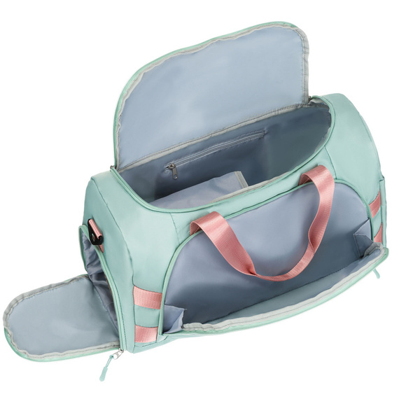 Torba sportowa Peterson 24427 różowo-jasnozielona