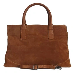 Kuferek damski zamszowy Vera Pelle WKXL85C camel