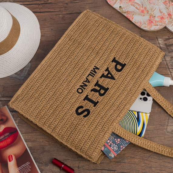 Torba damska plażowa Krateczka PB-34 beżowa