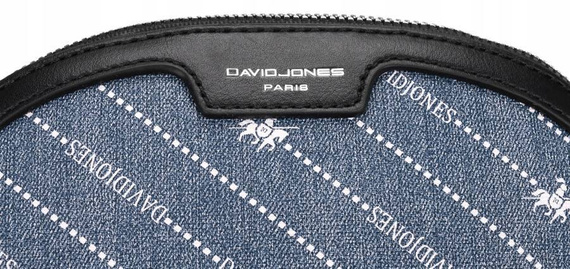 Listonoszka damska półokrągła David Jones CH21050 niebieska