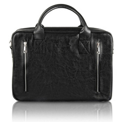 Torba na laptopa męska skórzana Tizano TM08 czarna