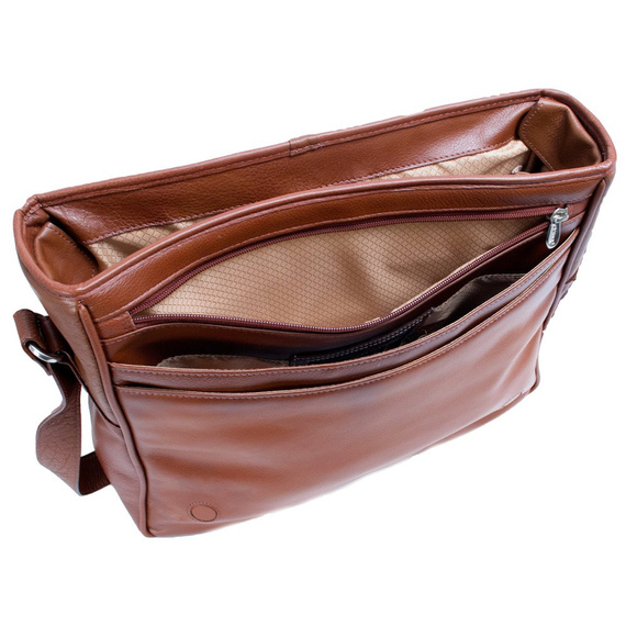 Torba na laptopa męska McKlein San Francesco brązowa