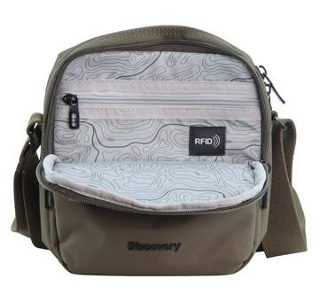 Saszetka na ramię z poliestru Discovery Downtown 912 khaki