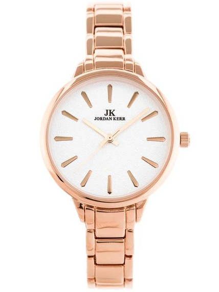 Zegarek damski fashion Jordan Kerr C3274ALX różowe złoto