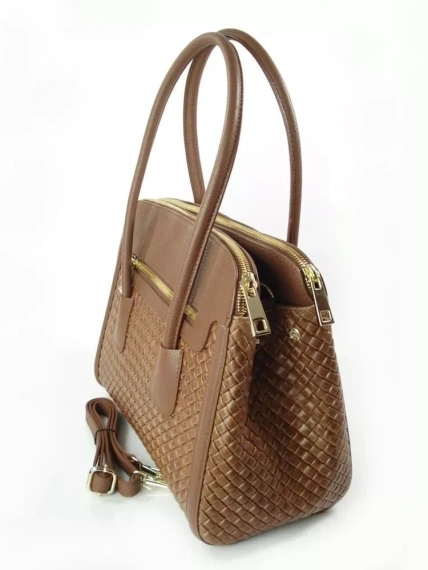 Kuferek damski skórzany Vera Pelle NM33C camel