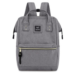 Plecak damski na laptopa z poliestru Himawari 9001 szary