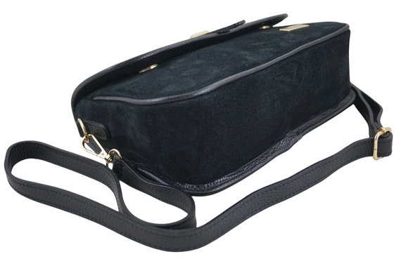 Listonoszka damska skórzana Barberini's 997-1 czarna