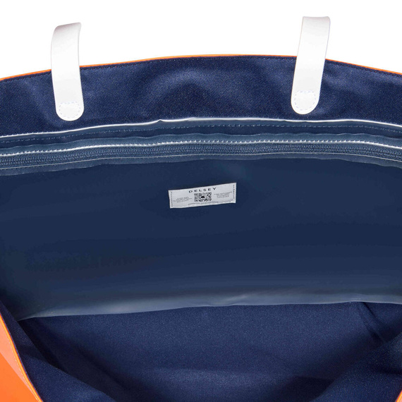 Torba plażowa z PVC Delsey Croisiere pomarańczowa