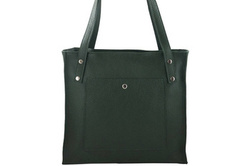 Torebka damska shopper Barberini's 914-42 ciemnozielona