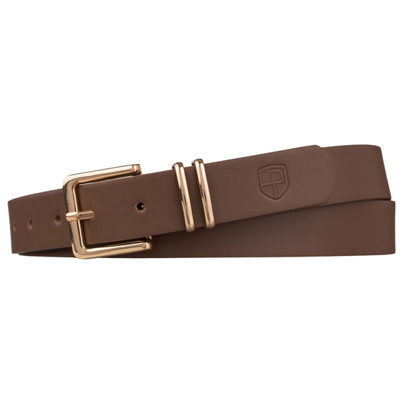 Pasek damski z eko skóry Peterson 16G1 khaki