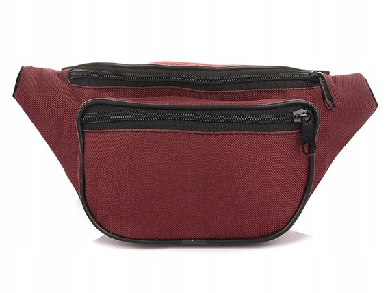 Nerka materiałowa biodrówka na pas klasyczna unisex G82 czerwona