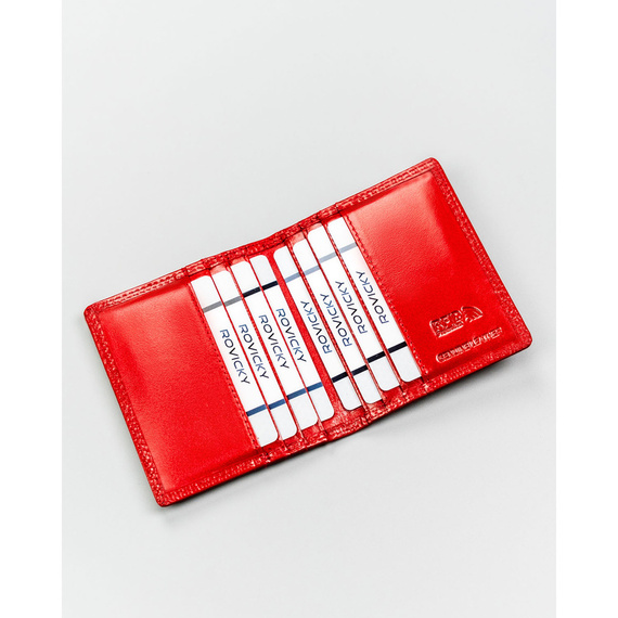 Etui na karty RFID skórzane 4U Cavaldi CW1015-LGV czerwone