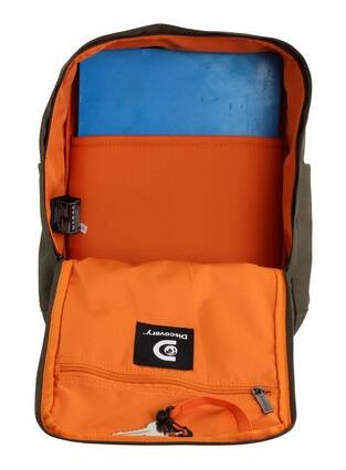 Plecak na laptopa z tkaniny Discovery 810 khaki
