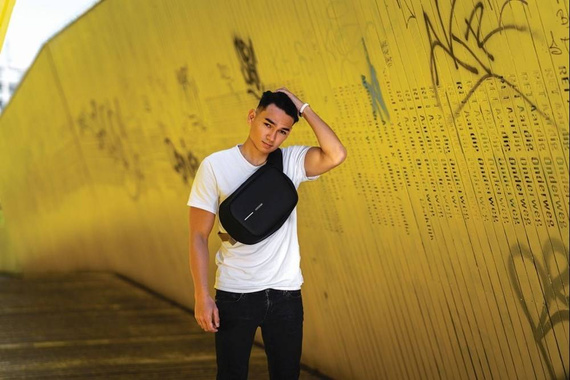 Plecak na jedno ramię XD Design Bobby Sling czarny