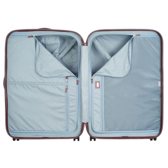 Walizka podróżna duża twarda 4 kółka pomarańczowa - Delsey Chatelet Air 77 cm