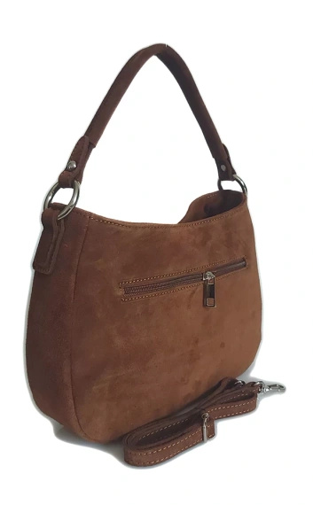 Listonoszka damska zamszowa Vera Pelle LGS35C camel