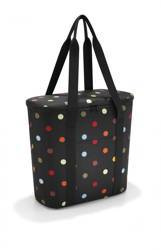 Torba termiczna Reisenthel thermoshopper czarna w kropki