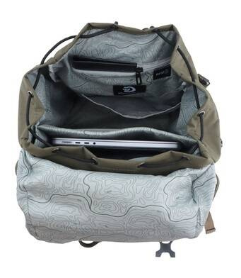 Plecak na laptopa z poliestru Discovery Downtown 943 khaki
