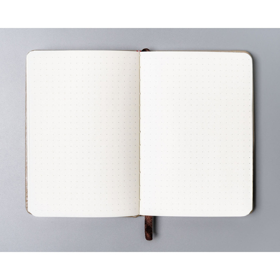 Notes A6 w kropki Peterson NOT-6-KP-Q4 beżowy