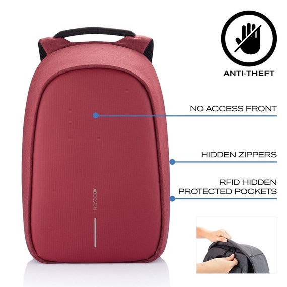 Plecak na laptopa XD Design Bobby Hero Regular czerwony