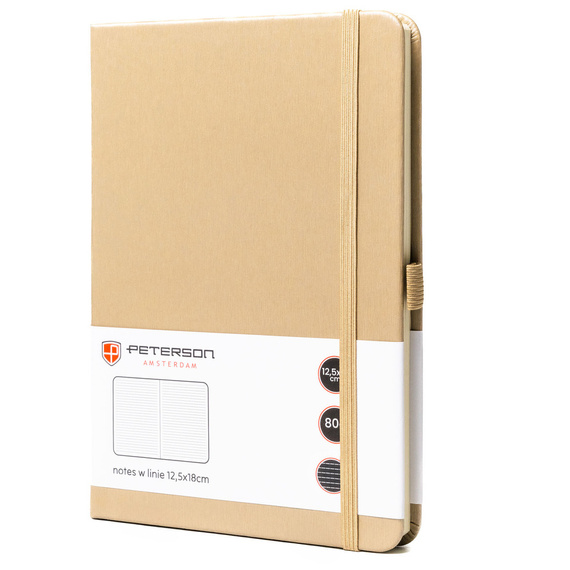 Notes B6 w linie Peterson NOT-6-LN-Q3 beżowy