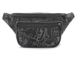 Nerka z cordury Krateczka P40 czarno-szara w graffiti