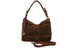 Torebka damska hobo skórzana Barberini's 1002-6 brązowa