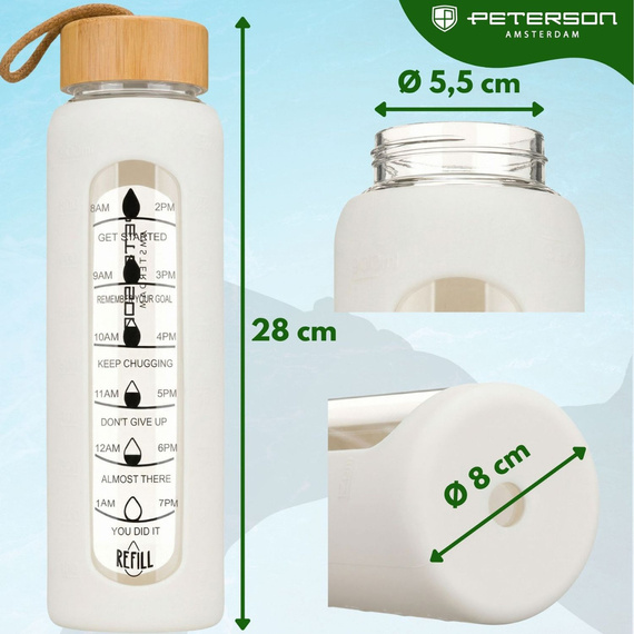 Butelka na wodę Peterson SBW-01 beżowa