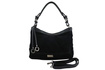 Torebka damska hobo skórzana Barberini's 1002-1 czarna