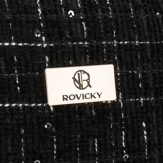 Kosmetyczka z syntetyku Rovicky R-KOS-DA-02A czarna