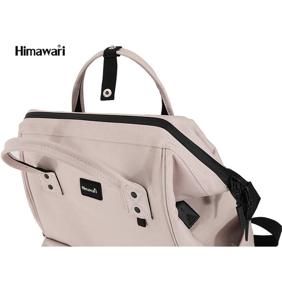 Plecak damski na laptopa Himawari 124 pomarańczowy