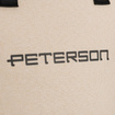 Kosmetyczka z syntetyku Peterson KOS-DA-15 beżowo-czarna
