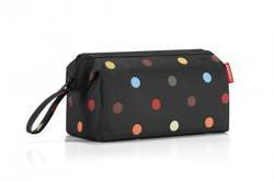 Kosmetyczka Reisenthel travelcosmetic czarna w kropki
