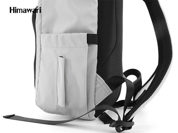 Plecak damski na laptopa Himawari 1223-02 jasnoszary