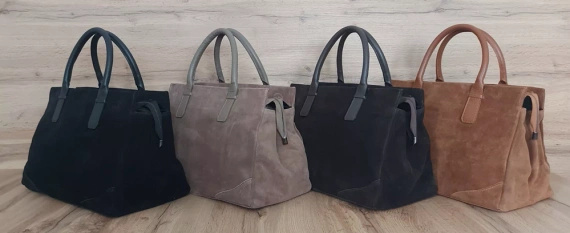 Kuferek damski zamszowy Vera Pelle WKXL85C camel