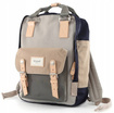 Plecak na laptopa Himawari 188L-77 szaro-granatowy