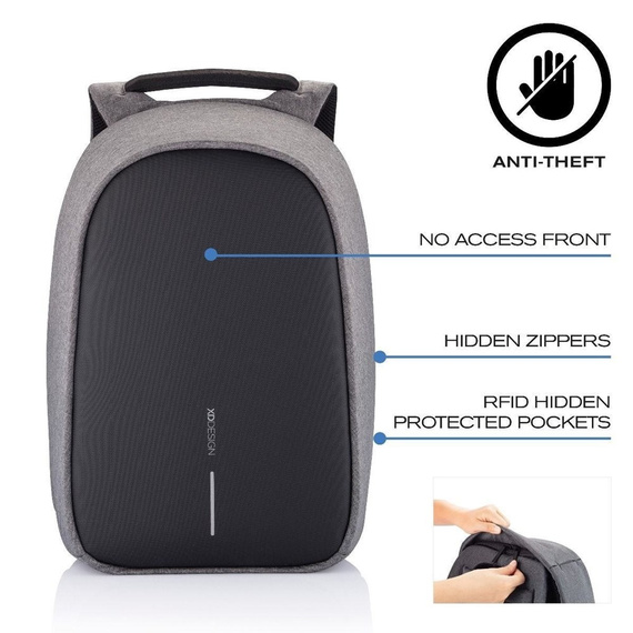 Plecak na laptopa XD Design Bobby Hero Small szary