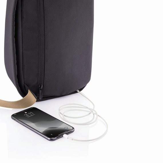 Plecak miejski z poliestru XD Design Bobby Sling czarny
