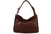 Torebka damska hobo skórzana Barberini's 1002-6 brązowa