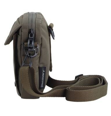 Saszetka na ramię z poliestru Discovery Downtown 910 khaki