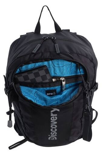 Plecak podróżny z poliestru Discovery Outdoor 611 czarny
